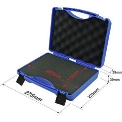 Basetech 1712607 Universelle Mallette à Outils Non équipée (L X L X H) 280 X 230 X 82 Mm - Bleu, Noir -Malette de rangement Soldes 2022 10989358 4