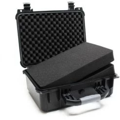 WILTEC Mallette De Transport Noire Valise De Protection Ajustable Étanche Mousse Taille L 40,6x33x17cm