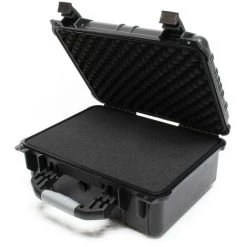 WILTEC Mallette De Transport Noire Valise De Protection Ajustable Étanche Mousse Taille L 40,6x33x17cm -Malette de rangement Soldes 2022 11121714 3