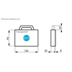 Malette De Transport RS PRO En Polypropylène, Dimensions Externes 135 X 94 X 31mm ( Prix Pour 1 ) -Malette de rangement Soldes 2022 11543316 5