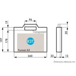Malette De Transport RS PRO En Polypropylène, Dimensions Externes 260 X 197 X 45mm ( Prix Pour 1 ) -Malette de rangement Soldes 2022 11543841 5