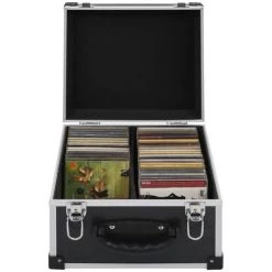 Étui De CD Pour 40 CD Aluminium ABS Noir VidaXL