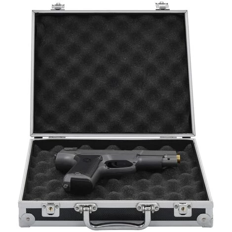 VidaXL Mallette Pour Arme à Feu Aluminium ABS Noir - Noir 1 VidaXL Mallette Pour Arme à Feu Aluminium ABS Noir - Noir