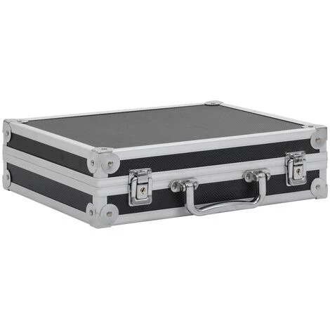 VidaXL Mallette Pour Arme à Feu Aluminium ABS Noir - Noir 2 VidaXL Mallette Pour Arme à Feu Aluminium ABS Noir - Noir – Image 2