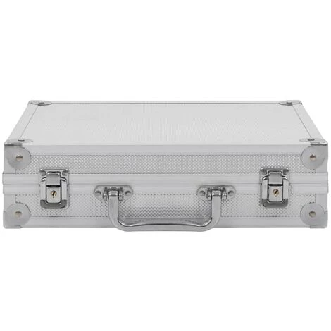 VidaXL Mallette Pour Arme à Feu Aluminium ABS Argenté - Argent 3 VidaXL Mallette Pour Arme à Feu Aluminium ABS Argenté - Argent – Image 3