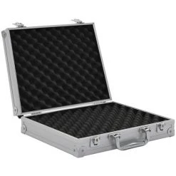 VidaXL Mallette Pour Arme à Feu Aluminium ABS Argenté - Argent 9 VidaXL Mallette Pour Arme à Feu Aluminium ABS Argenté - Argent -Malette de rangement Soldes 2022 13401258 5