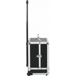 VidaXL Chariot à Maquillage 35x29x45 Cm Noir Aluminium - Noir 8 VidaXL Chariot à Maquillage 35x29x45 Cm Noir Aluminium - Noir -Malette de rangement Soldes 2022 14226371 4