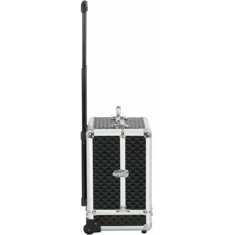 VidaXL Chariot à Maquillage 35x29x45 Cm Noir Aluminium - Noir 4 VidaXL Chariot à Maquillage 35x29x45 Cm Noir Aluminium - Noir – Image 4