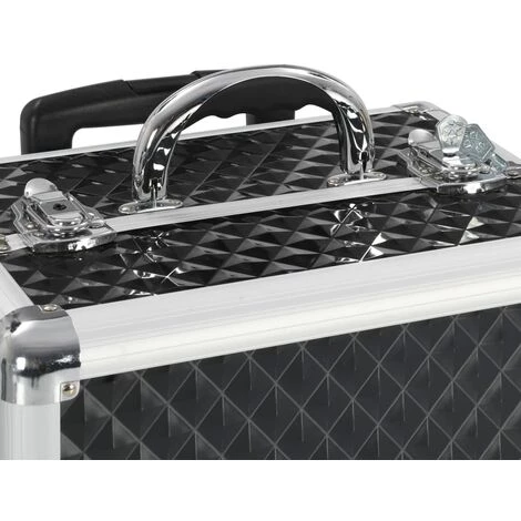 VidaXL Chariot à Maquillage 35x29x45 Cm Noir Aluminium - Noir 5 VidaXL Chariot à Maquillage 35x29x45 Cm Noir Aluminium - Noir – Image 5