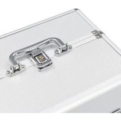 VidaXL Mallette à Maquillage 22x30x21 Cm Argenté Aluminium - Argent 9 VidaXL Mallette à Maquillage 22x30x21 Cm Argenté Aluminium - Argent -Malette de rangement Soldes 2022 14296531 5