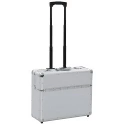 VidaXL Valise De Pilote 54 X 44 X 21 Cm Argenté Aluminium - Argent