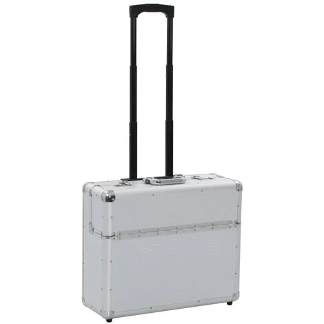 VidaXL Valise De Pilote 54 X 44 X 21 Cm Argenté Aluminium - Argent 1 VidaXL Valise De Pilote 54 X 44 X 21 Cm Argenté Aluminium - Argent