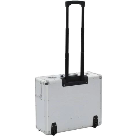 VidaXL Valise De Pilote 54 X 44 X 21 Cm Argenté Aluminium - Argent 4 VidaXL Valise De Pilote 54 X 44 X 21 Cm Argenté Aluminium - Argent – Image 4