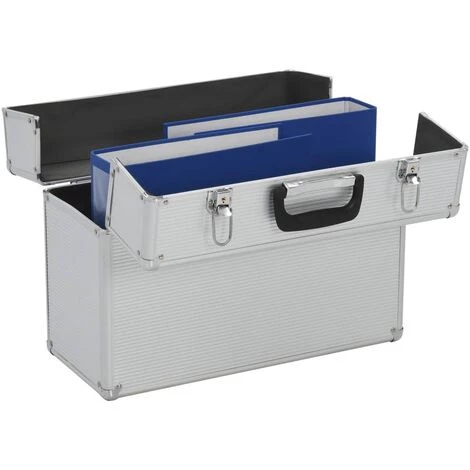 VidaXL Boîte à Outils 47 X 36 X 20 Cm Argenté Aluminium - Argent 2 VidaXL Boîte à Outils 47 X 36 X 20 Cm Argenté Aluminium - Argent – Image 2