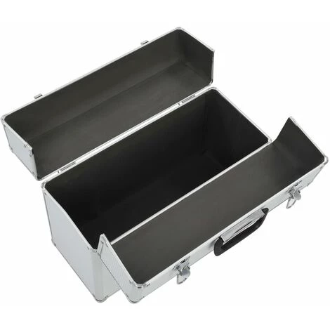 VidaXL Boîte à Outils 47 X 36 X 20 Cm Argenté Aluminium - Argent 3 VidaXL Boîte à Outils 47 X 36 X 20 Cm Argenté Aluminium - Argent – Image 3