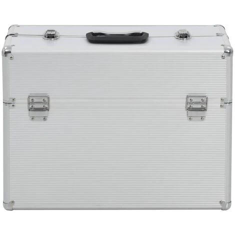 VidaXL Boîte à Outils 47 X 36 X 20 Cm Argenté Aluminium - Argent 4 VidaXL Boîte à Outils 47 X 36 X 20 Cm Argenté Aluminium - Argent – Image 4