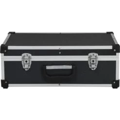 VidaXL Valise à Outils 46 X 33 X 16 Cm Noir Aluminium - Noir -Malette de rangement Soldes 2022 14296556 4