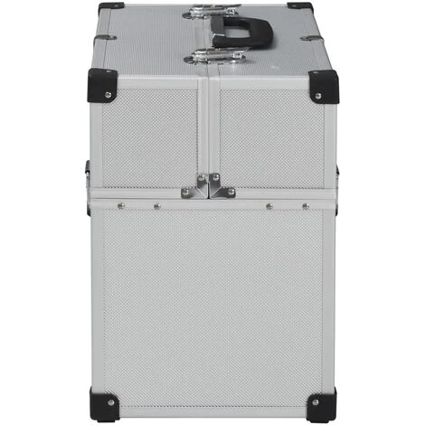 VidaXL Boîte à Outils 38x22,5x34 Cm Argenté Aluminium - Argent 5 VidaXL Boîte à Outils 38x22,5x34 Cm Argenté Aluminium - Argent – Image 5