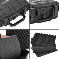 Valise Pour Appareil Photo Protection IP55 27 X 24,6 X 12,4 Cm Noir [pro.tec]