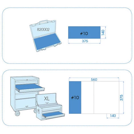 Coffret King Tony Noir Vide 389 X 185 X 66 Mm 3 Coffret King Tony Noir Vide 389 X 185 X 66 Mm – Image 3