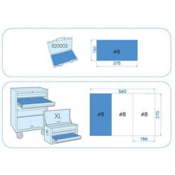 Coffret King Tony Noir Vide 389 X 230 X 66 Mm 6 Coffret King Tony Noir Vide 389 X 230 X 66 Mm -Malette de rangement Soldes 2022 18378307 3