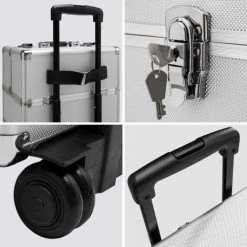 HELLOSHOP26 Mallette Maquillage Trolley 3 Niveaux Argent 8 HELLOSHOP26 Mallette Maquillage Trolley 3 Niveaux Argent -Malette de rangement Soldes 2022 18410812 4
