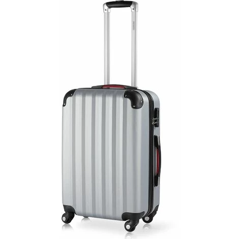DEUBA Valise Rigide L Argent - Bagage Cadenas Malle Voyage Vacances Roulettes Serrure 1 DEUBA Valise Rigide L Argent - Bagage Cadenas Malle Voyage Vacances Roulettes Serrure