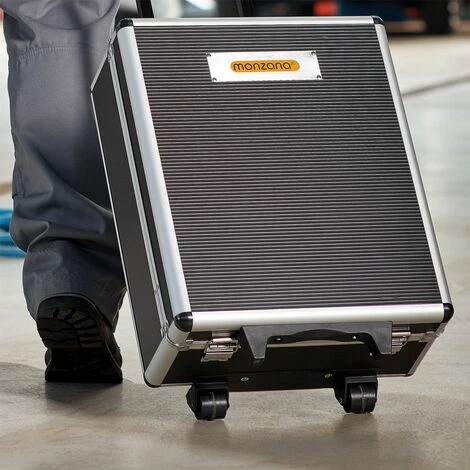 Monzana Valise à Outils Roulante 899 Pièces En Aluminium Poignée Télescopique Boîte à Outils Accessoires 3 Monzana Valise à Outils Roulante 899 Pièces En Aluminium Poignée Télescopique Boîte à Outils Accessoires – Image 3