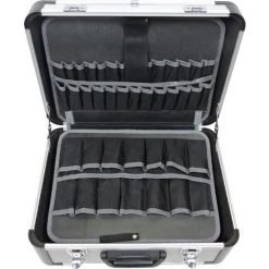 FAMEX 700-L Valise En Aluminium - Malette à Outils Vide - Coffre Alu