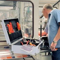 Boîte à Outils En Aluminium 33x46x15 Cm Noir Draper Tools - Bleu -Malette de rangement Soldes 2022 22452941 2