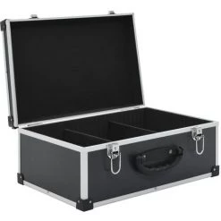 YOUTHUP étui De CD Pour 60 CD Aluminium ABS Noir - Noir -Malette de rangement Soldes 2022 24556265 5