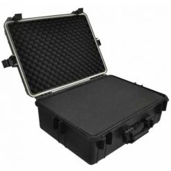 Hommoo Mallette De Transport Robuste Noir Avec Mousse 35 Litres HDV03460