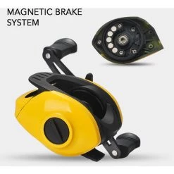 ASUPERMALL Leger A Haute Vitesse 7,2: 1 Rapport D'Engrenage Baitcast Moulinet 17 + 1 Roulements A Billes Baitcasting Moulinet Baitcaster Tackle, Main Droite -Malette de rangement Soldes 2022 25805658 3