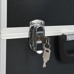 ASUPERMALL Boite A Outils 43,5 X 22,5 X 34 Cm Noir Aluminium -Malette de rangement Soldes 2022 25830318 4