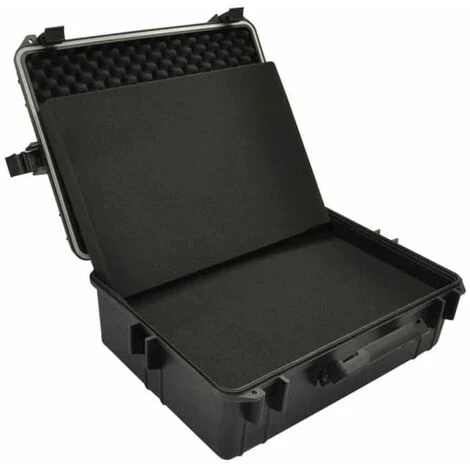 TRUE DEAL Mallette De Transport Robuste Noir Avec Mousse 35 Litres 3 TRUE DEAL Mallette De Transport Robuste Noir Avec Mousse 35 Litres – Image 3