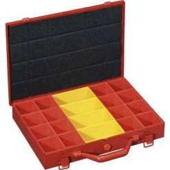 BOITE MALLETTE CAISSE ORGANISEUR ASSORTIMENT QUINCAILLERIE OUTILS FERVI 0423/1