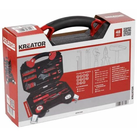 Mallette à Outils 48 Pièces Kreator 2 Mallette à Outils 48 Pièces Kreator – Image 2