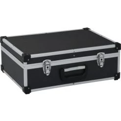 TRUE DEAL Valise à Outils 46 X 33 X 16 Cm Noir Aluminium
