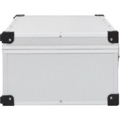 TRUE DEAL Étui De CD Pour 80 CD Aluminium ABS Argenté -Malette de rangement Soldes 2022 30021824 4