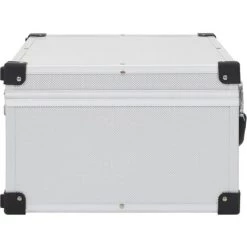TRUE DEAL Étui De CD Pour 60 CD Aluminium ABS Argenté -Malette de rangement Soldes 2022 30021841 4