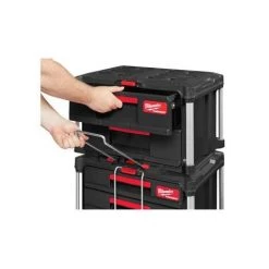 .MILWAUKEE. PACK OUT COFFRET 2 TIROIRS - 4932472129-- 9 .MILWAUKEE. PACK OUT COFFRET 2 TIROIRS - 4932472129-- -Malette de rangement Soldes 2022 33995050 5