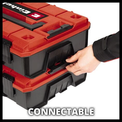 Einhell Coffret De Rangement E-Case S-F (System Box, Pour Le Rangement Universel Des Outils, 44x32x13 Cm, Charge Max. 25 Kg, Revêtement Intérieur En Mousse, étanche Aux éclaboussures, Empilable) 3 Einhell Coffret De Rangement E-Case S-F (System Box, Pour Le Rangement Universel Des Outils, 44x32x13 Cm, Charge Max. 25 Kg, Revêtement Intérieur En Mousse, étanche Aux éclaboussures, Empilable) – Image 3
