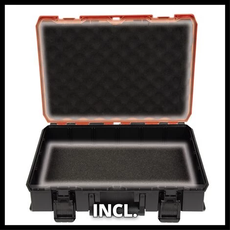 Einhell Coffret De Rangement E-Case S-F (System Box, Pour Le Rangement Universel Des Outils, 44x32x13 Cm, Charge Max. 25 Kg, Revêtement Intérieur En Mousse, étanche Aux éclaboussures, Empilable) 4 Einhell Coffret De Rangement E-Case S-F (System Box, Pour Le Rangement Universel Des Outils, 44x32x13 Cm, Charge Max. 25 Kg, Revêtement Intérieur En Mousse, étanche Aux éclaboussures, Empilable) – Image 4