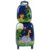 HELLOSHOP26 Valise Enfant+ Sac à Dos Bagage Trolley à Roulettes Pour Enfant Motif Animaux
