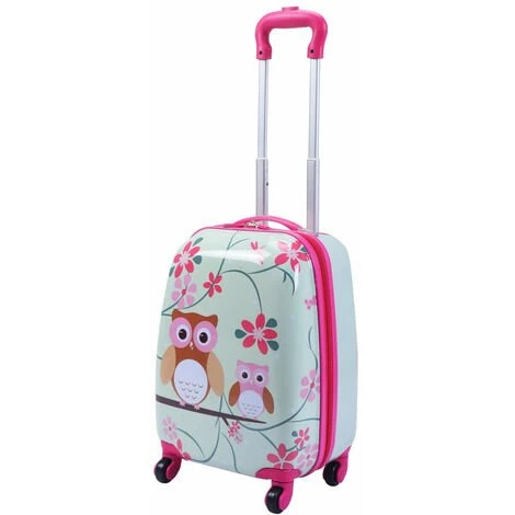 HELLOSHOP26 Valise Enfant+ Sac à Dos Bagage Trolley à Roulettes Pour Enfant Motif Hibou 2 HELLOSHOP26 Valise Enfant+ Sac à Dos Bagage Trolley à Roulettes Pour Enfant Motif Hibou – Image 2
