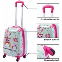 HELLOSHOP26 Valise Enfant+ Sac à Dos Bagage Trolley à Roulettes Pour Enfant Motif Hibou 5 HELLOSHOP26 Valise Enfant+ Sac à Dos Bagage Trolley à Roulettes Pour Enfant Motif Hibou -Malette de rangement Soldes 2022 37374869 3
