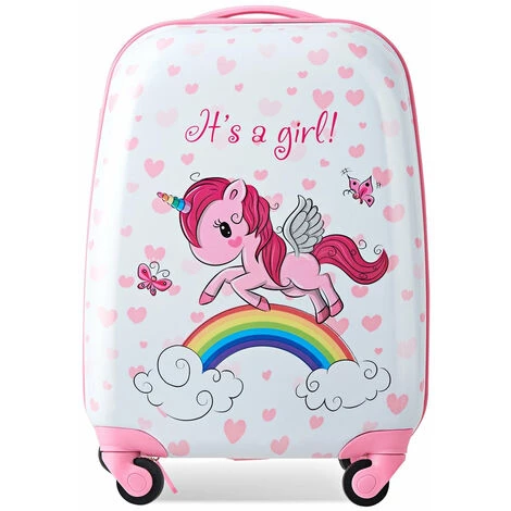 HELLOSHOP26 Valise 16’’ à Roulettes + Sac à Dos 12’’ Valise Voyage Enfant Motif Licorne - Or 2 HELLOSHOP26 Valise 16’’ à Roulettes + Sac à Dos 12’’ Valise Voyage Enfant Motif Licorne - Or – Image 2