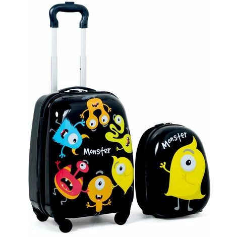 HELLOSHOP26 Valise Enfant 16" Et Sac à Dos 12" En Dessin Monstre 1 HELLOSHOP26 Valise Enfant 16" Et Sac à Dos 12" En Dessin Monstre