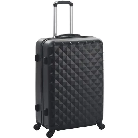 ASUPERMALL Valise Rigide 3 Pcs Noir ABS 2 ASUPERMALL Valise Rigide 3 Pcs Noir ABS – Image 2