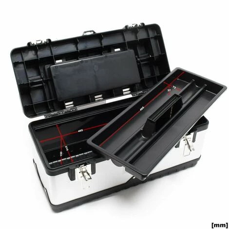 HELLOSHOP26 Boite Caisse à Outils 50,5 Cm Porte-outils Mallette Acier Affiné Avec Poignée - Or 4 HELLOSHOP26 Boite Caisse à Outils 50,5 Cm Porte-outils Mallette Acier Affiné Avec Poignée - Or – Image 4